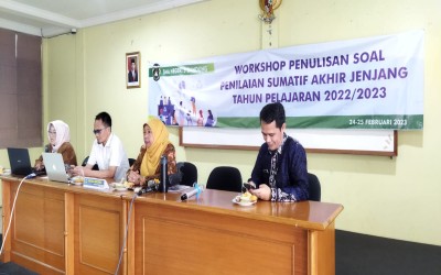 Workshop Penulisan Soal Penilaian Sumatif Akhir Jenjang Tahun Pelajaran 2022/2023